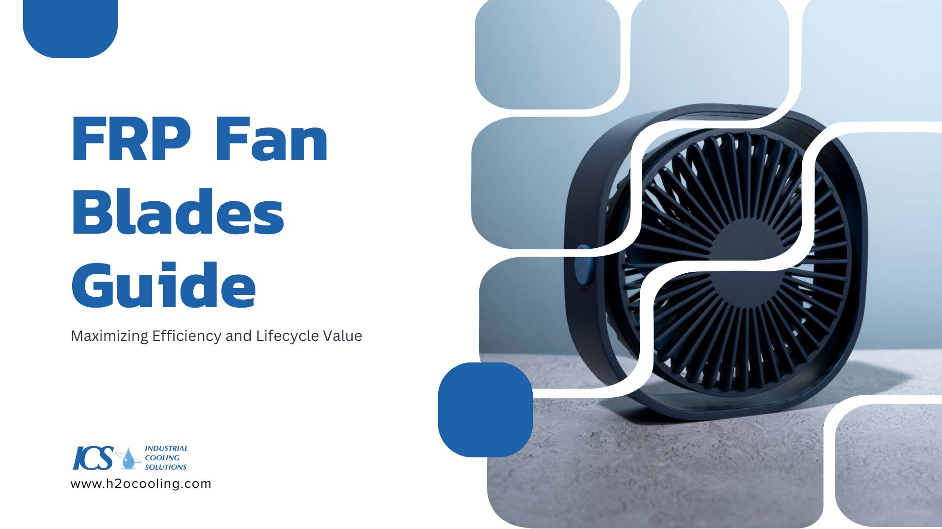 FRP fan blades guide