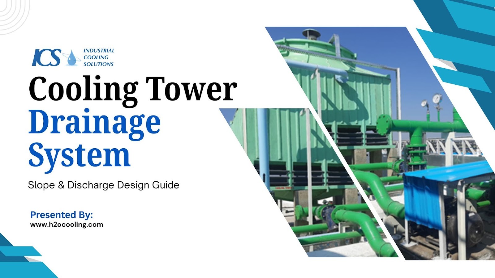 cooling tower drainage system
