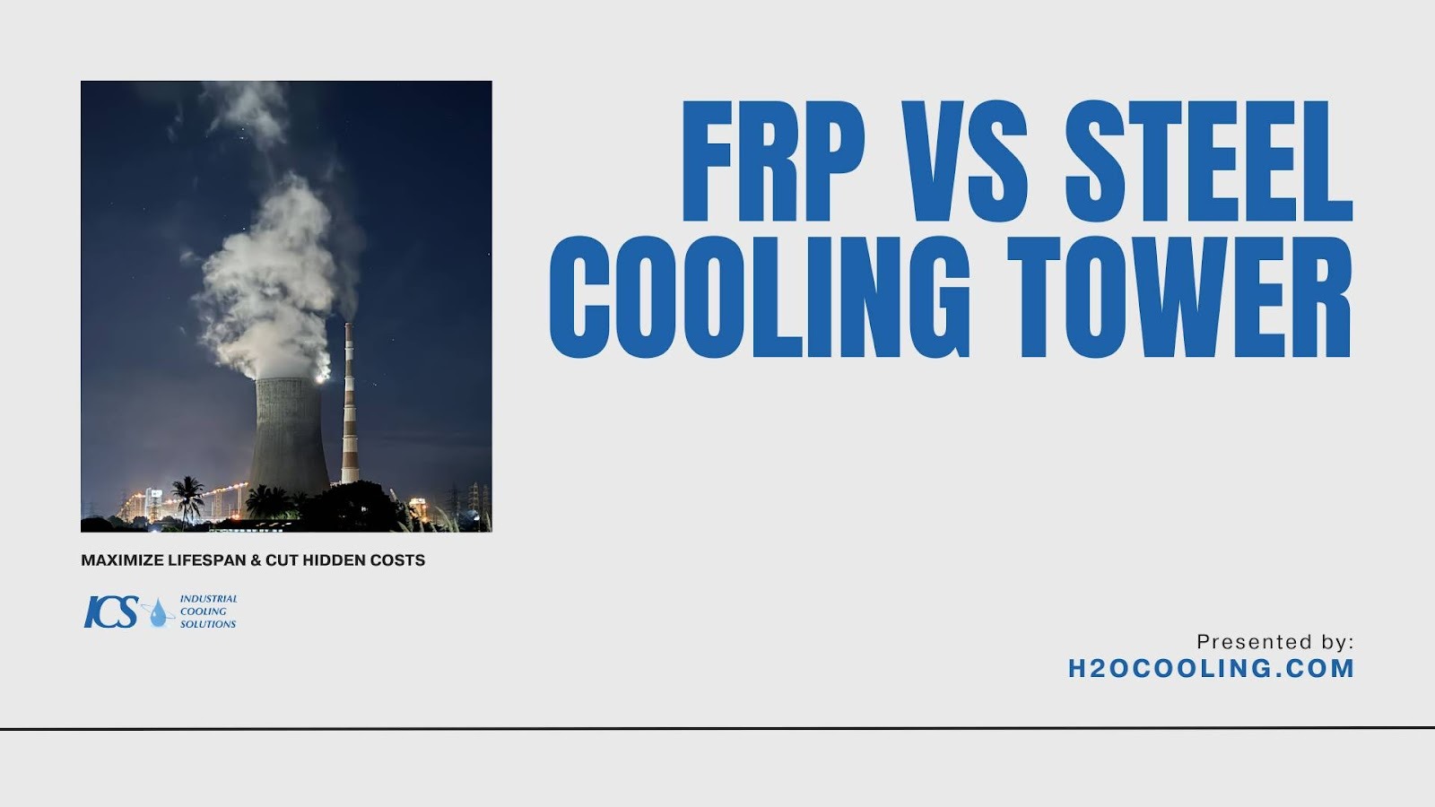 FRP vs steel cooling tower