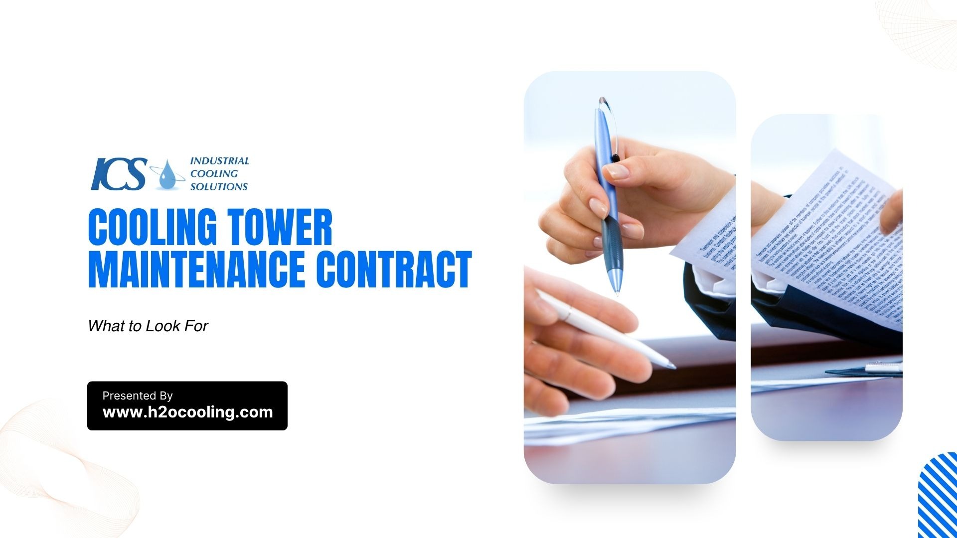 Discover what a cooling tower maintenance contract must include. Learn how an annual agreement and preventive maintenance protect your facility from failure.