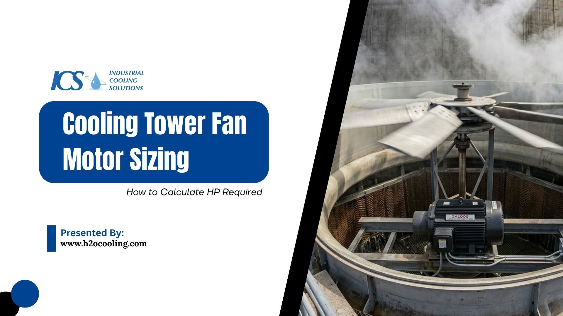 cooling tower fan motor sizing