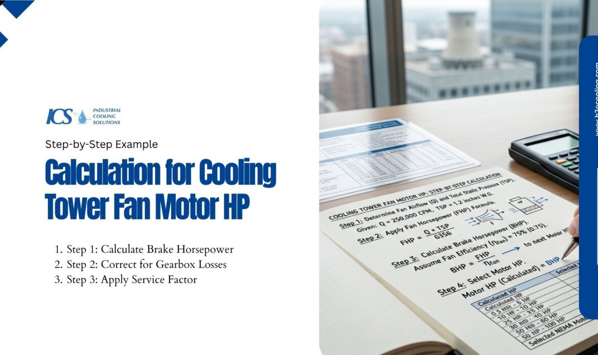 Cooling Tower Fan Motor Sizing and HP Calculation Guide