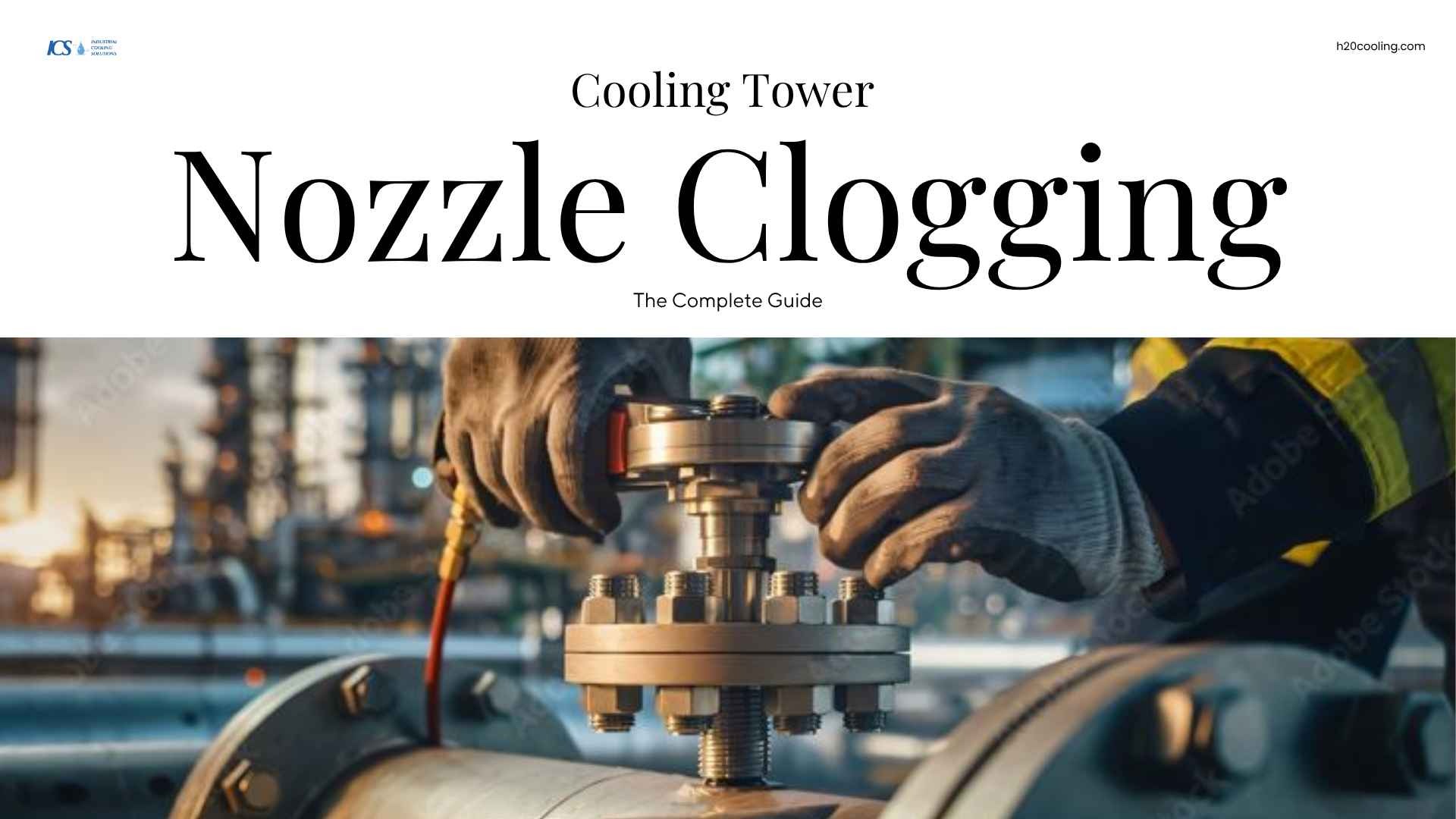 cooling tower nozzle clogging